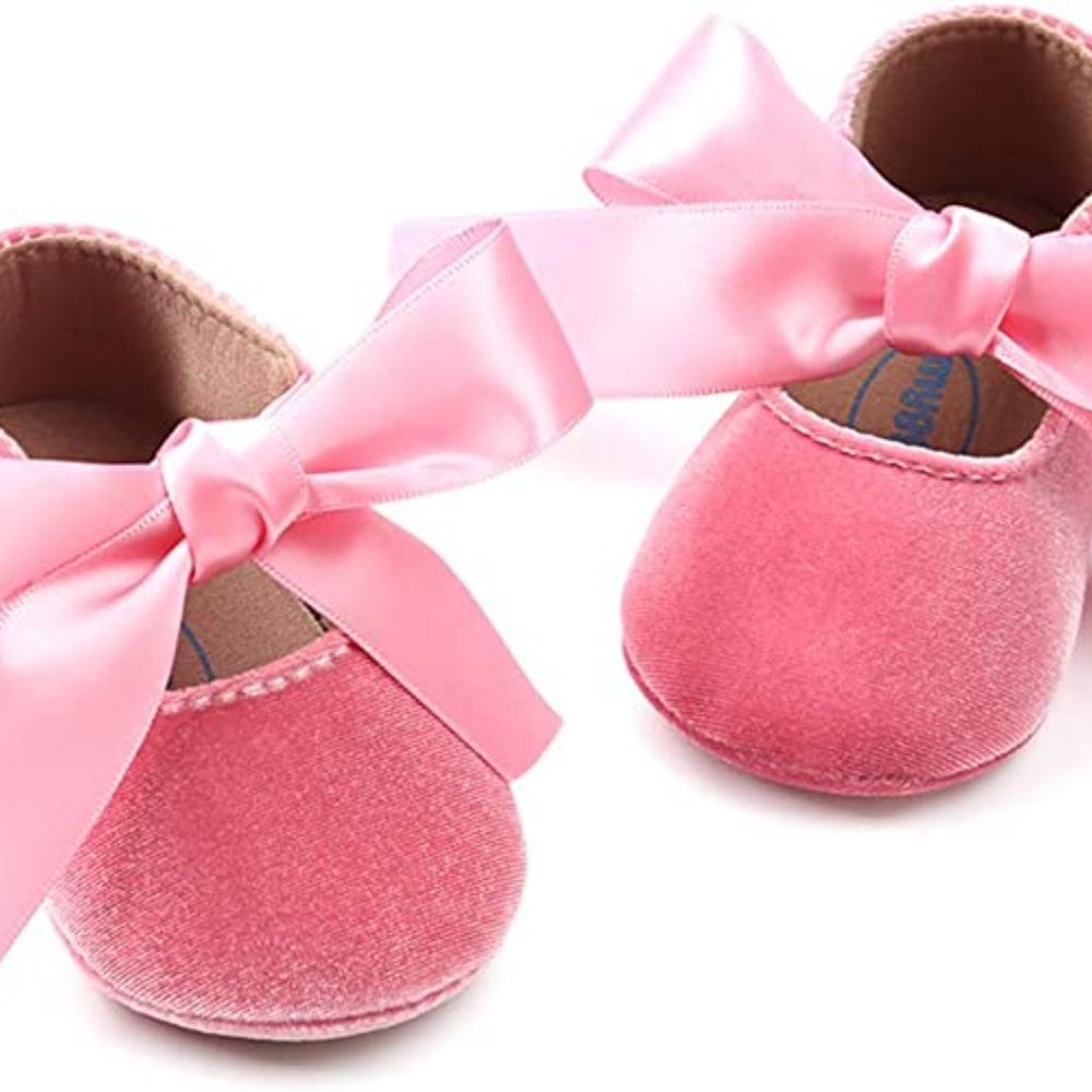 Pink Baby Girl Shoes Outfit Birthday Wedding Flower Girl Easter Spring Unicorn